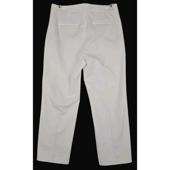 J.Crew ~Woman Size 12 Petite~ Ivory High Rise Ankle Dress Pants Stretch NWT. - Picture 5 of 16